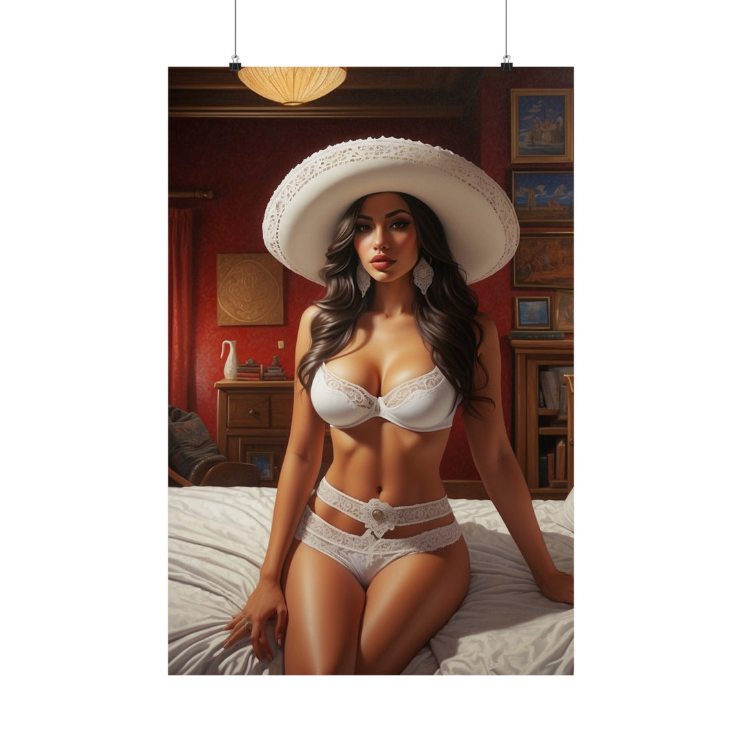 Charra in Saloon Bedroom Matte Vertical Posters