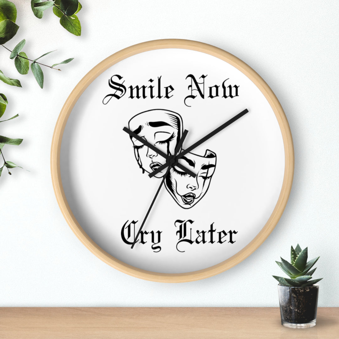 Smile Now Cry Later Wall Clock