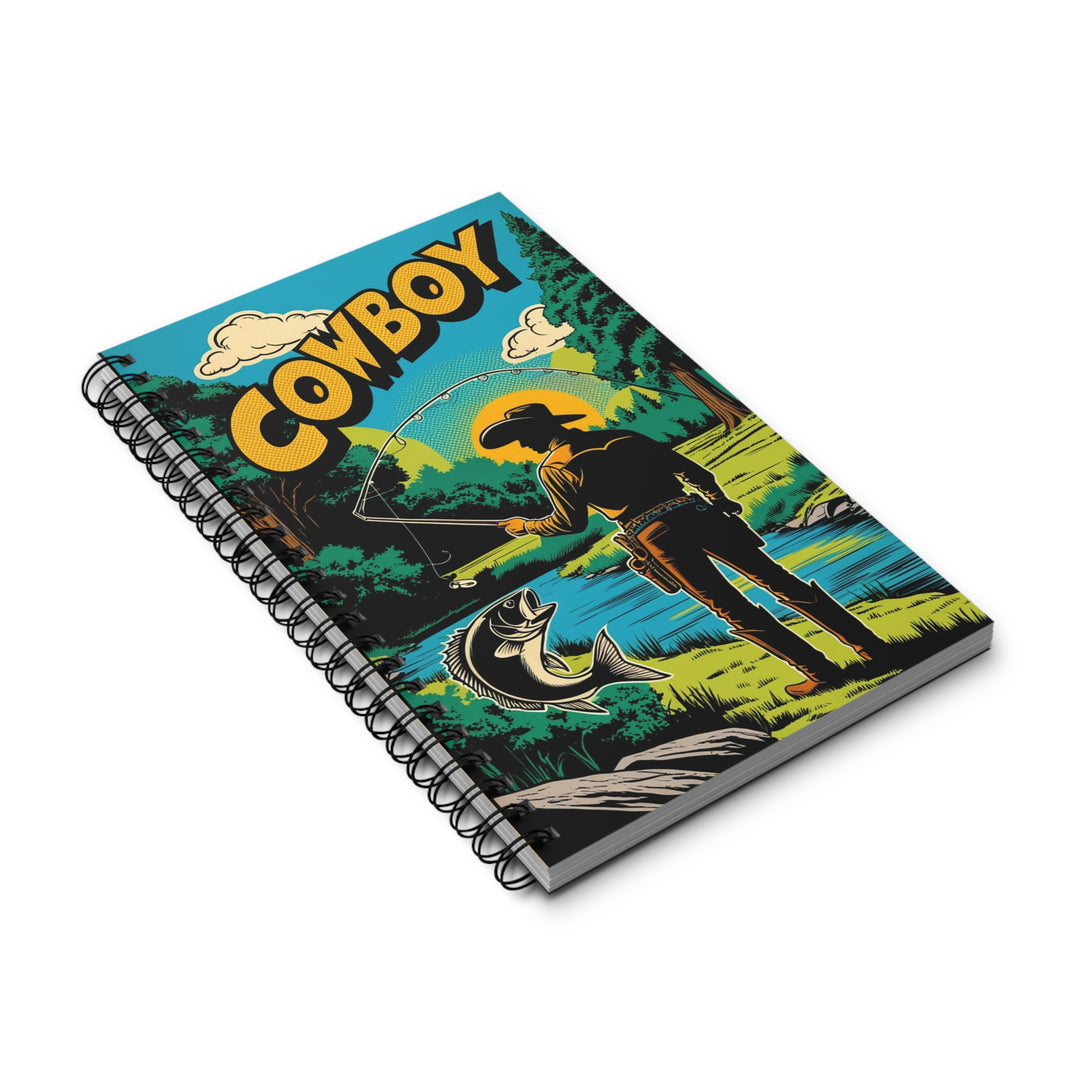 Cowboy Fishing Spiral Journal for Fishing Memories