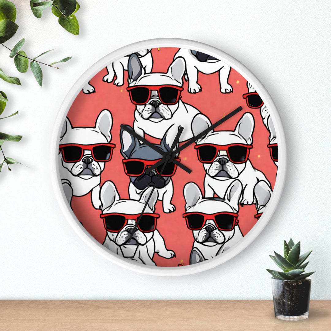 Frenchie Warhol Wall Clock