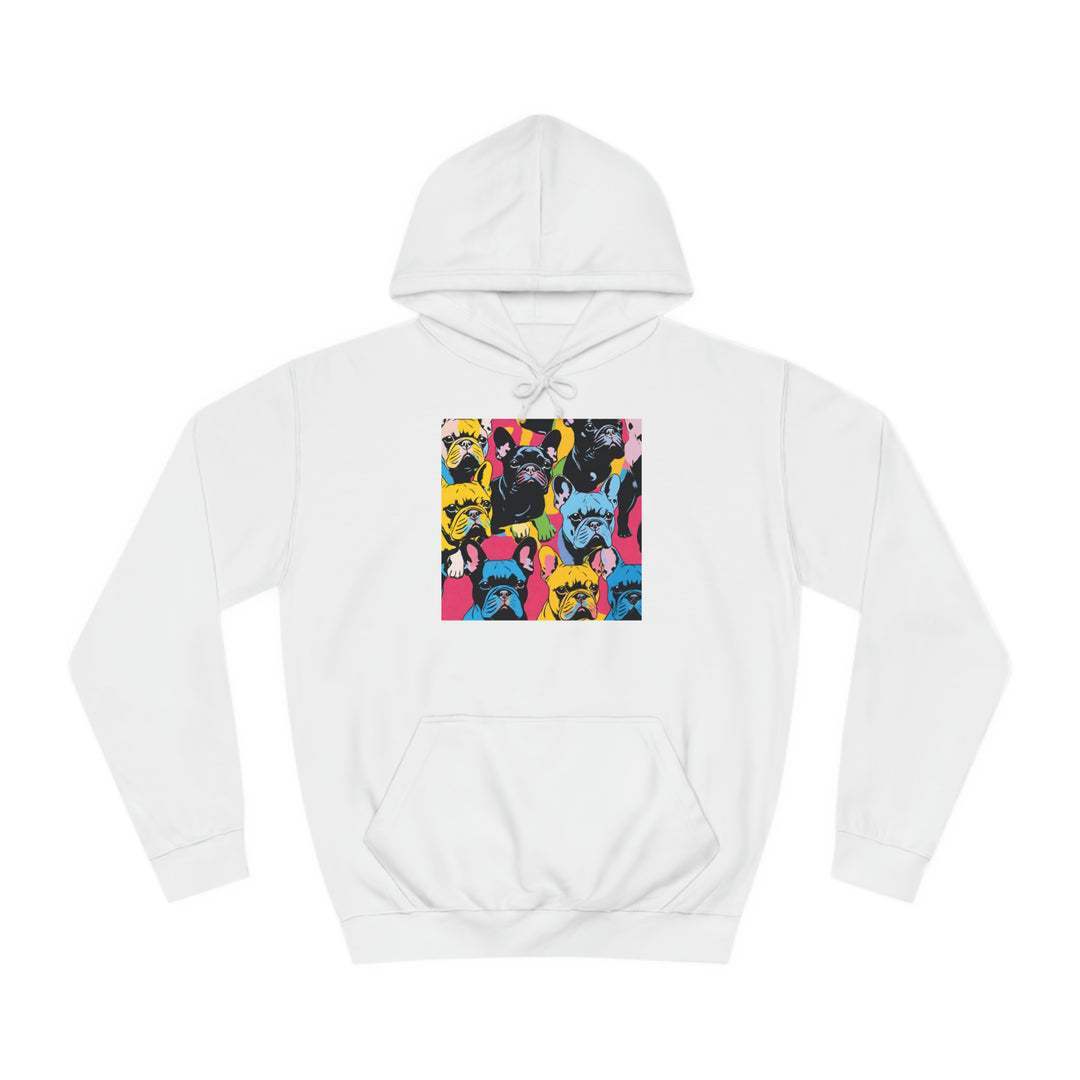 French Bulldog Warhol College Hoodie