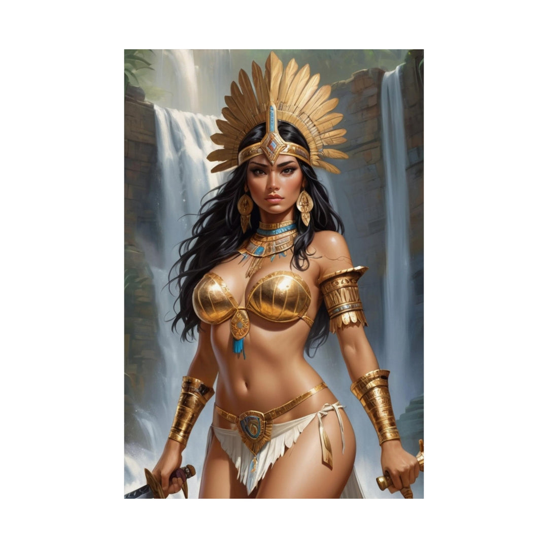 Aztec Princess Vertical Posters