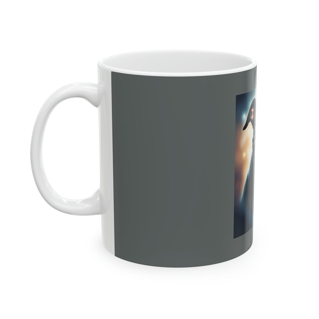 Pitbull Grey Ceramic Mug 11oz