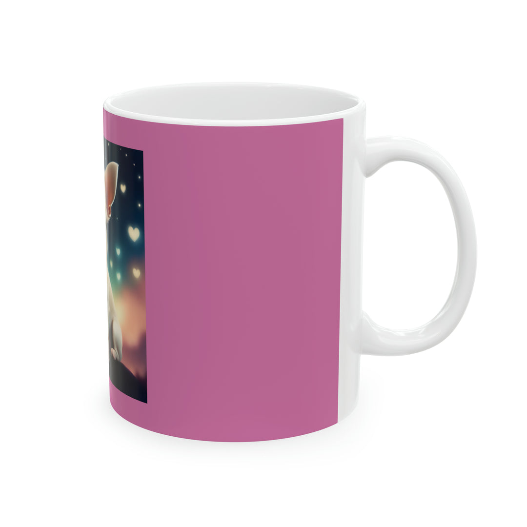 Chihuahua Fantasy Pink Ceramic Mug 11oz