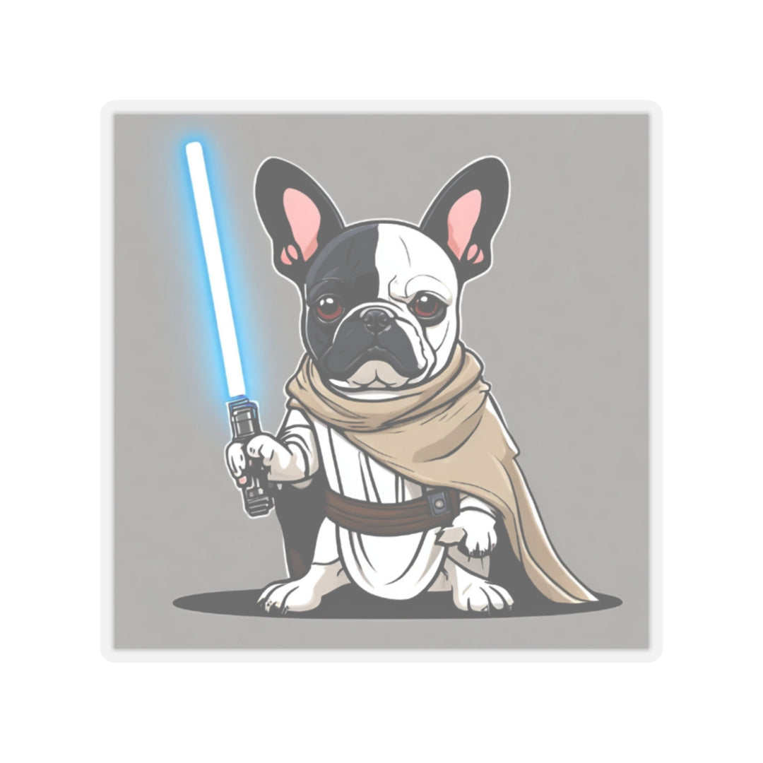 French Bulldog Jedi Knight Kiss-Cut Stickers