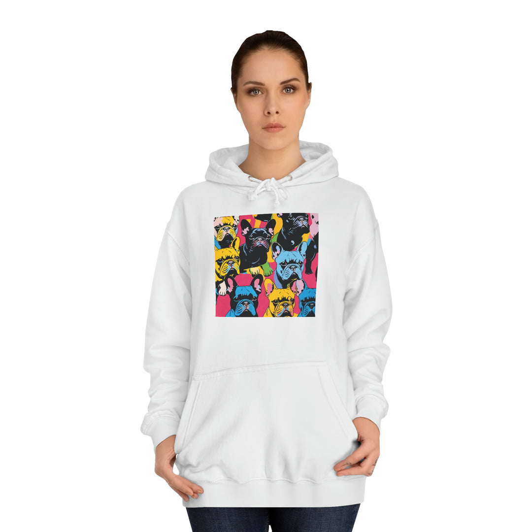 French Bulldog Warhol College Hoodie