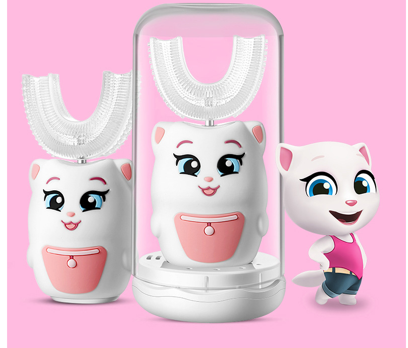 Ultrasonic electric toothbrush for children