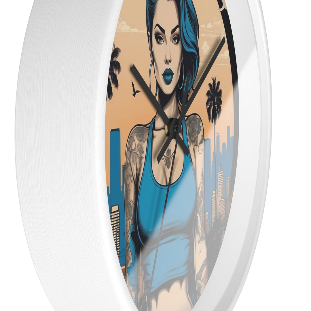 Chicana Minimalist Wall Clock