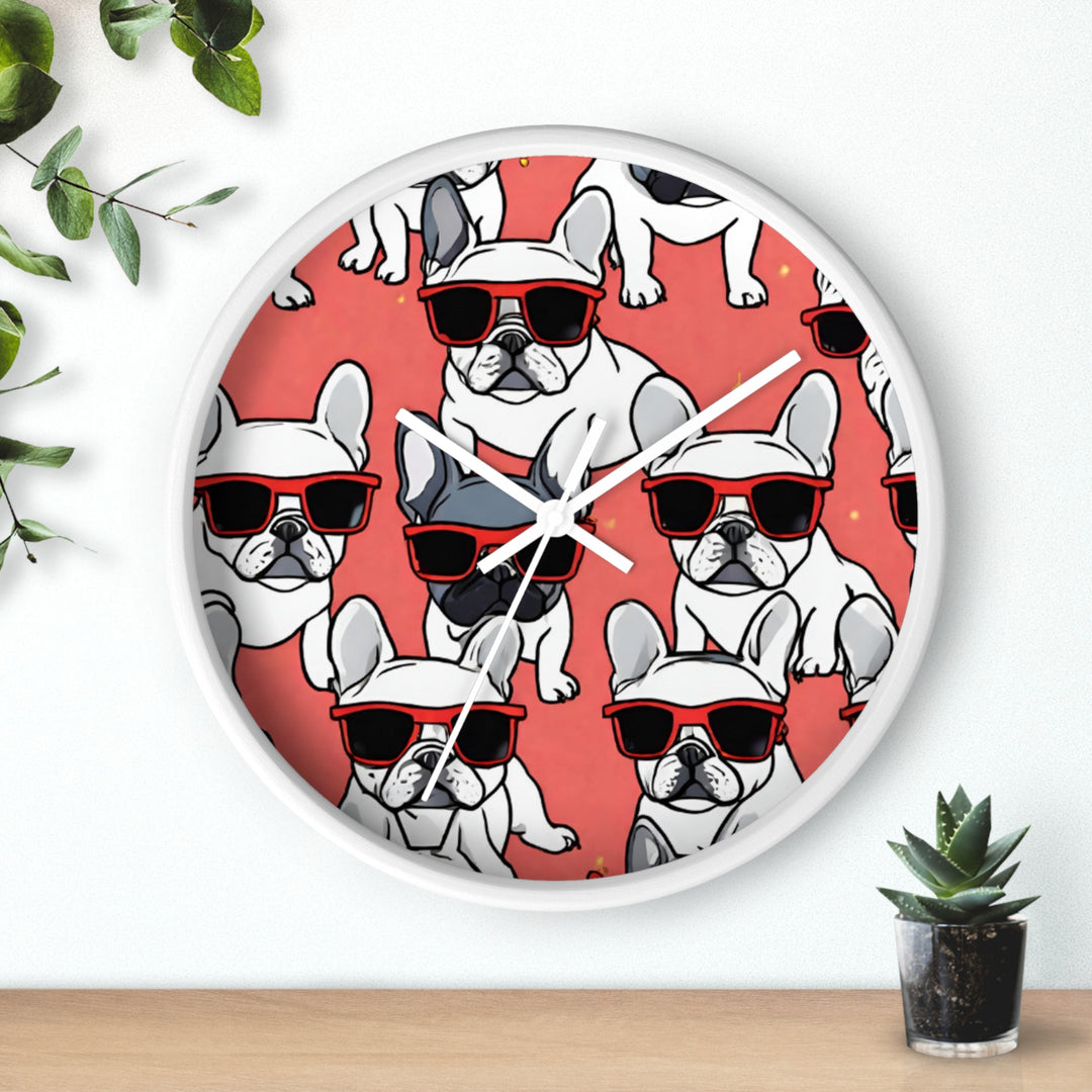 Frenchie Warhol Wall Clock