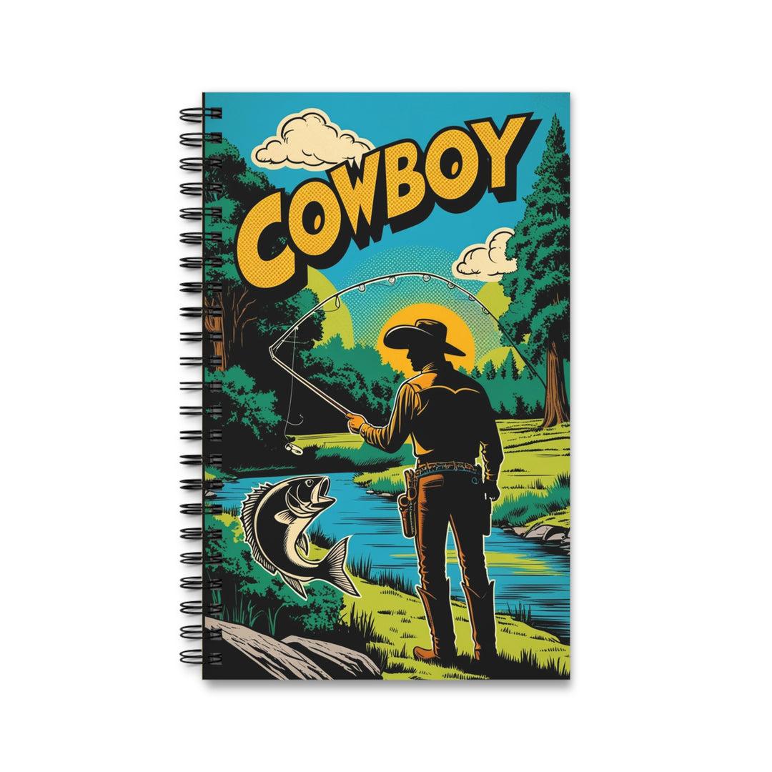 Cowboy Fishing Spiral Journal for Fishing Memories