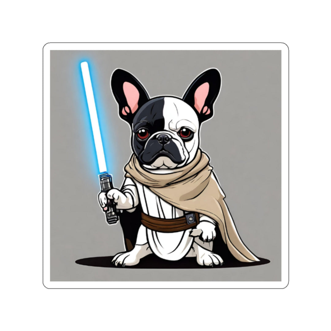 French Bulldog Jedi Knight Kiss-Cut Stickers