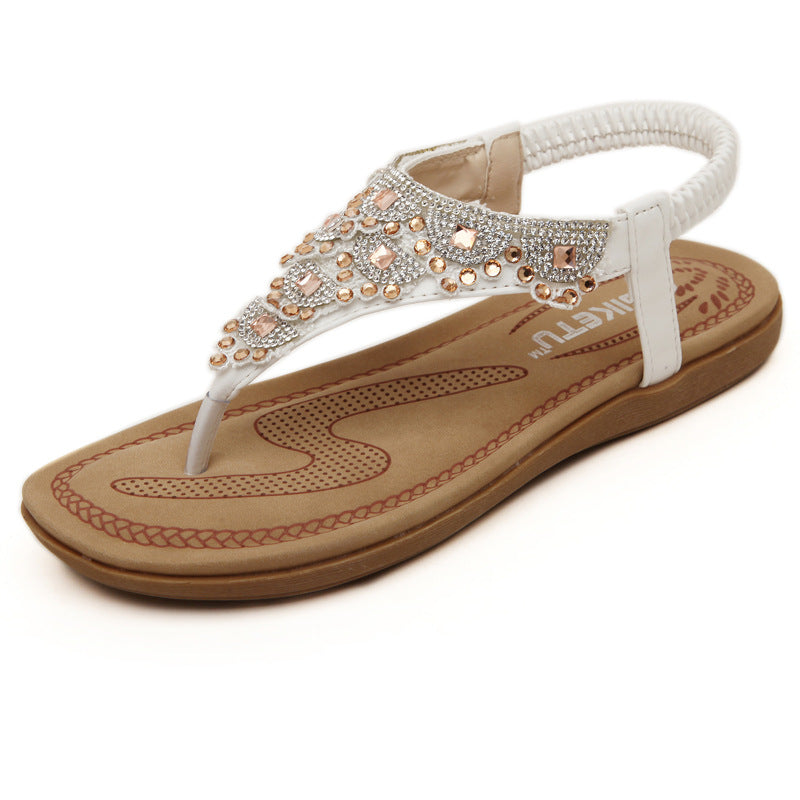 Bohemian flip-flop beach shoes