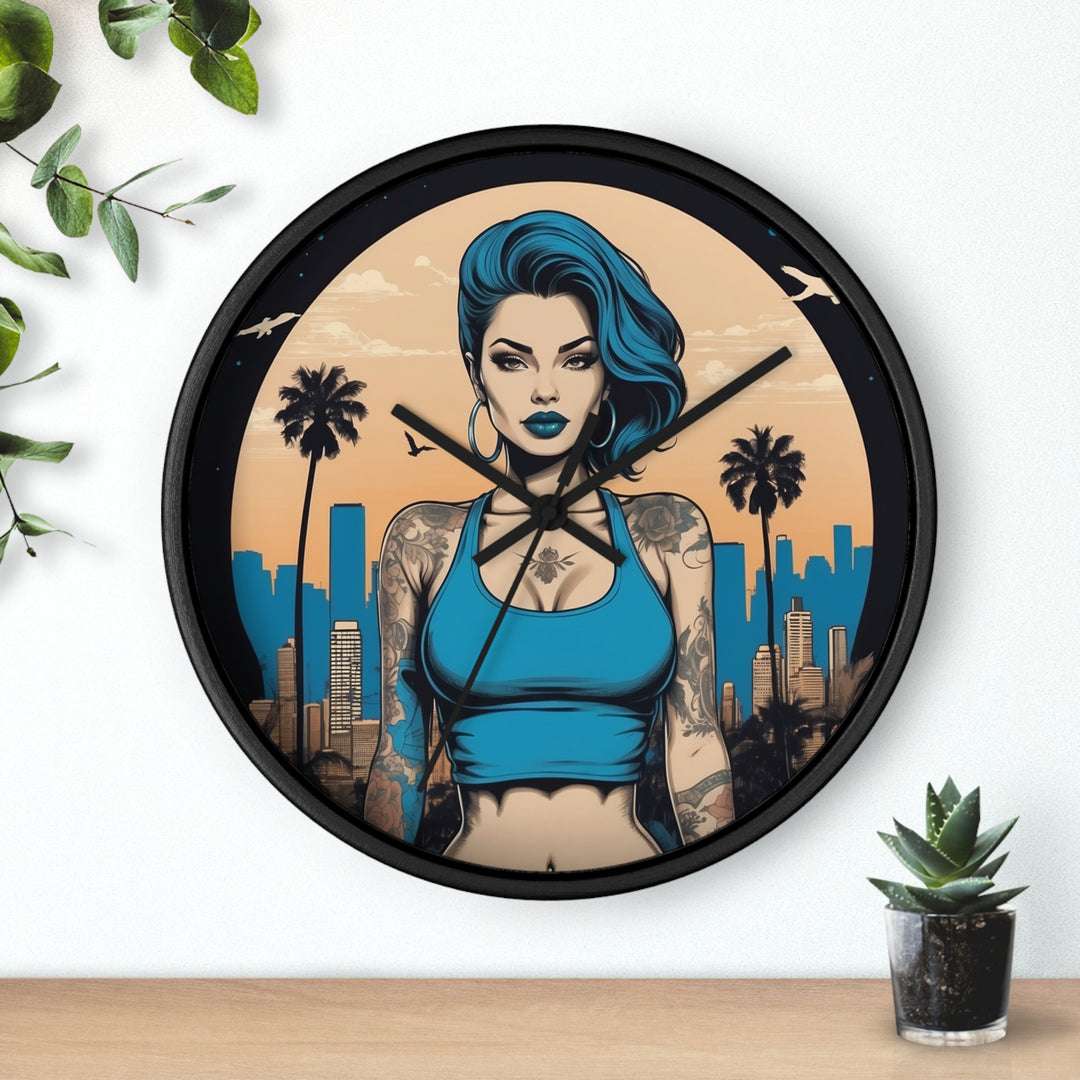 Chicana Minimalist Wall Clock