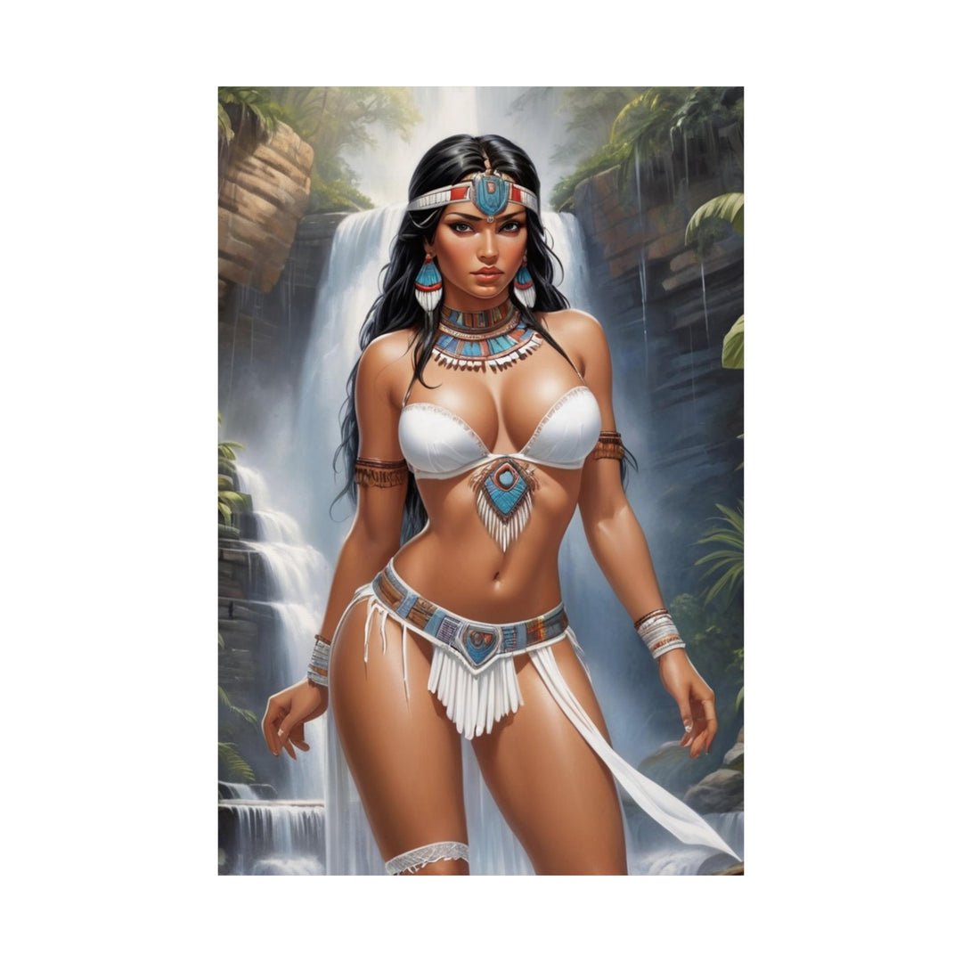 Aztec Princess Vertical Posters