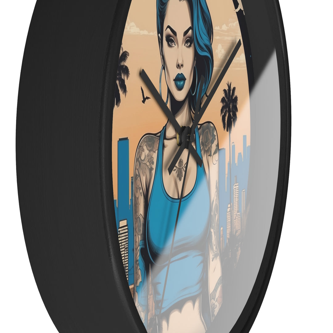 Chicana Minimalist Wall Clock