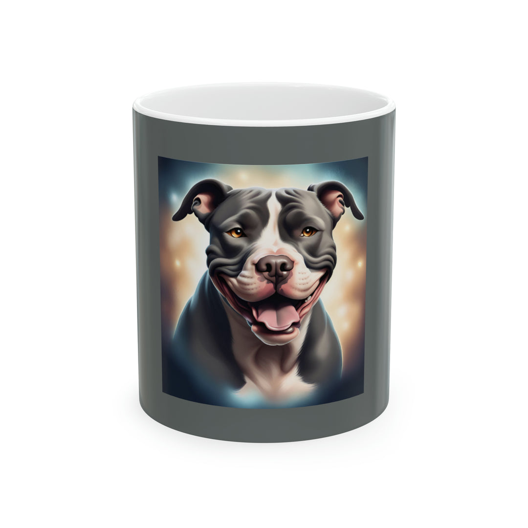 Pitbull Grey Ceramic Mug 11oz