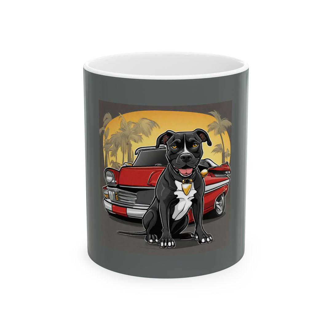 Pitbull Lowrider California Ceramic Mug 11oz