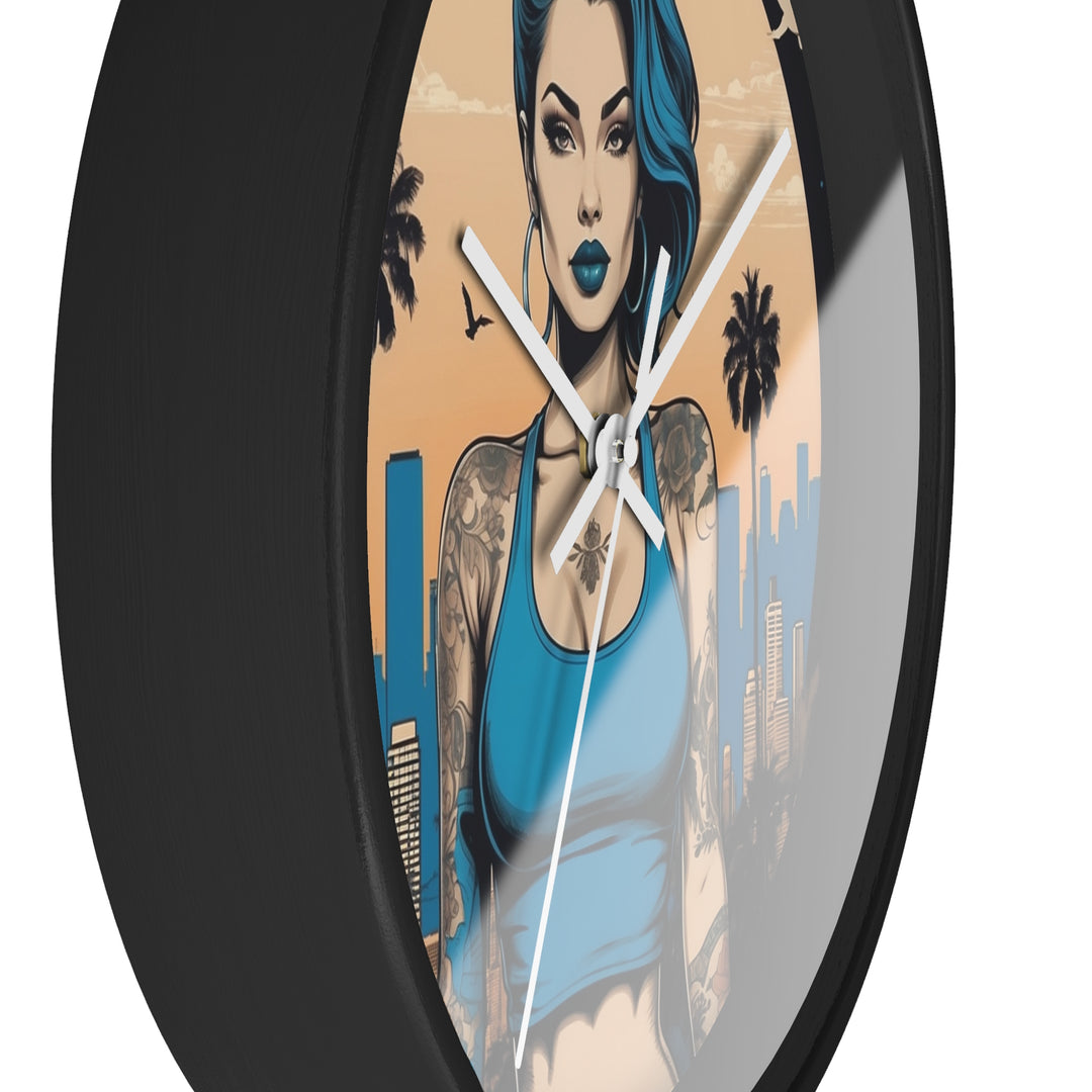 Chicana Minimalist Wall Clock