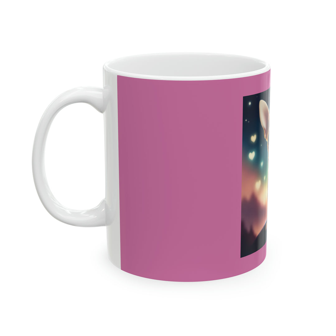 Chihuahua Fantasy Pink Ceramic Mug 11oz