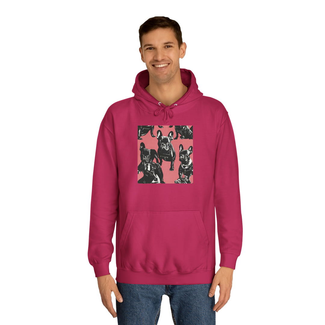 French Bulldog Warhol College Hoodie