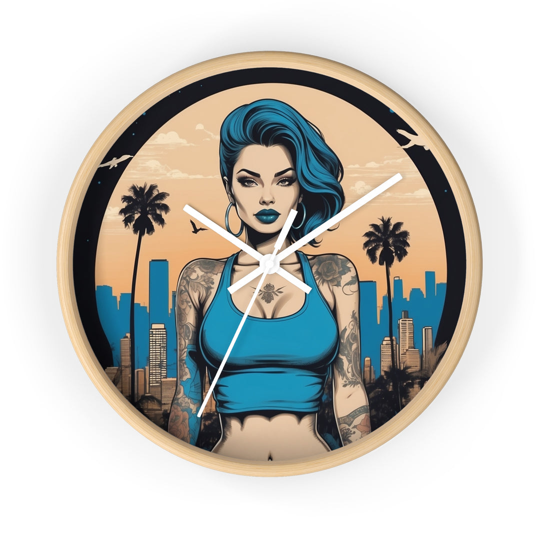 Chicana Minimalist Wall Clock