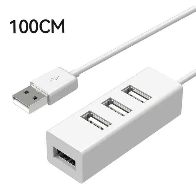 High-Speed Universal USB Hub 4 Port USB 2.0 Hub with Cable