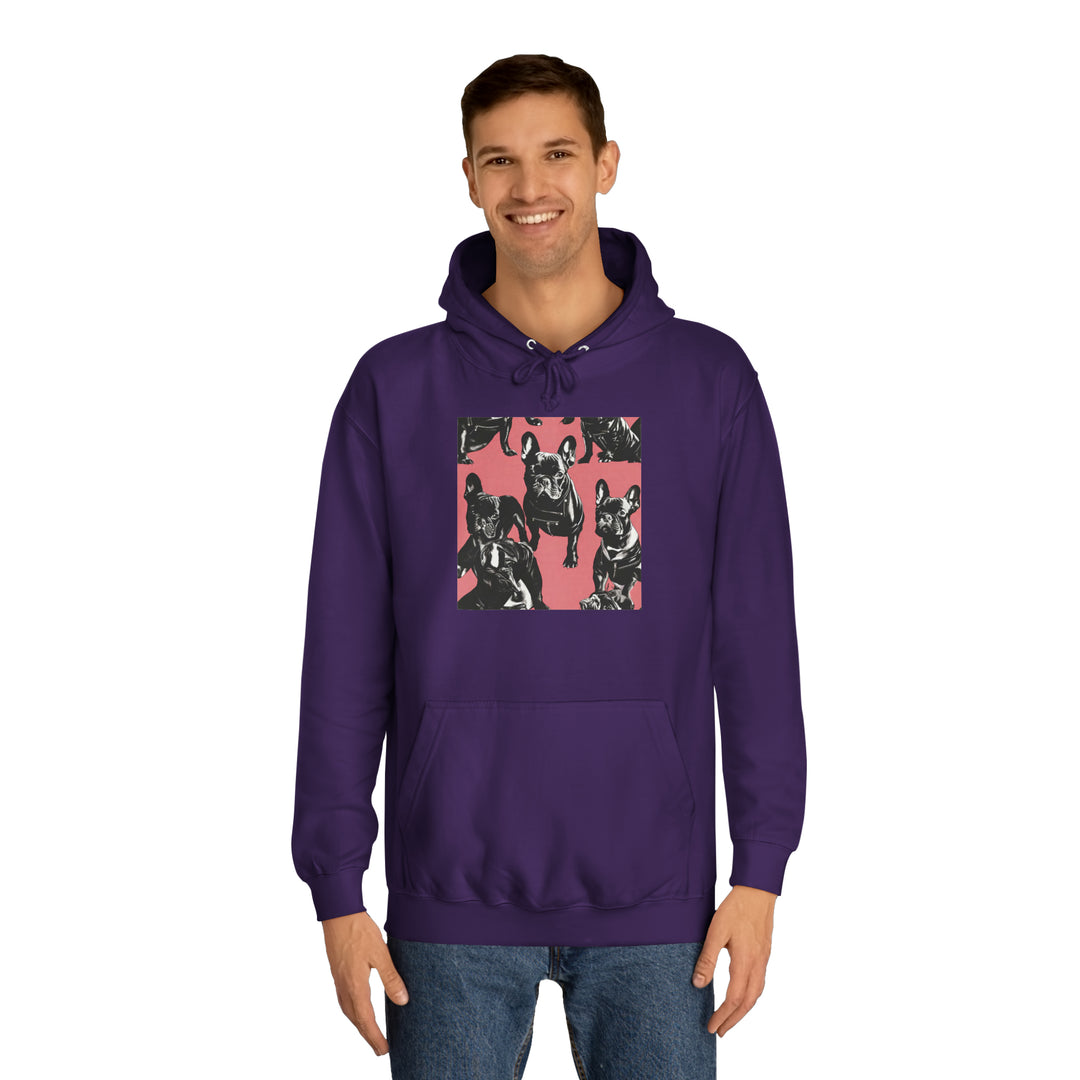 French Bulldog Warhol College Hoodie