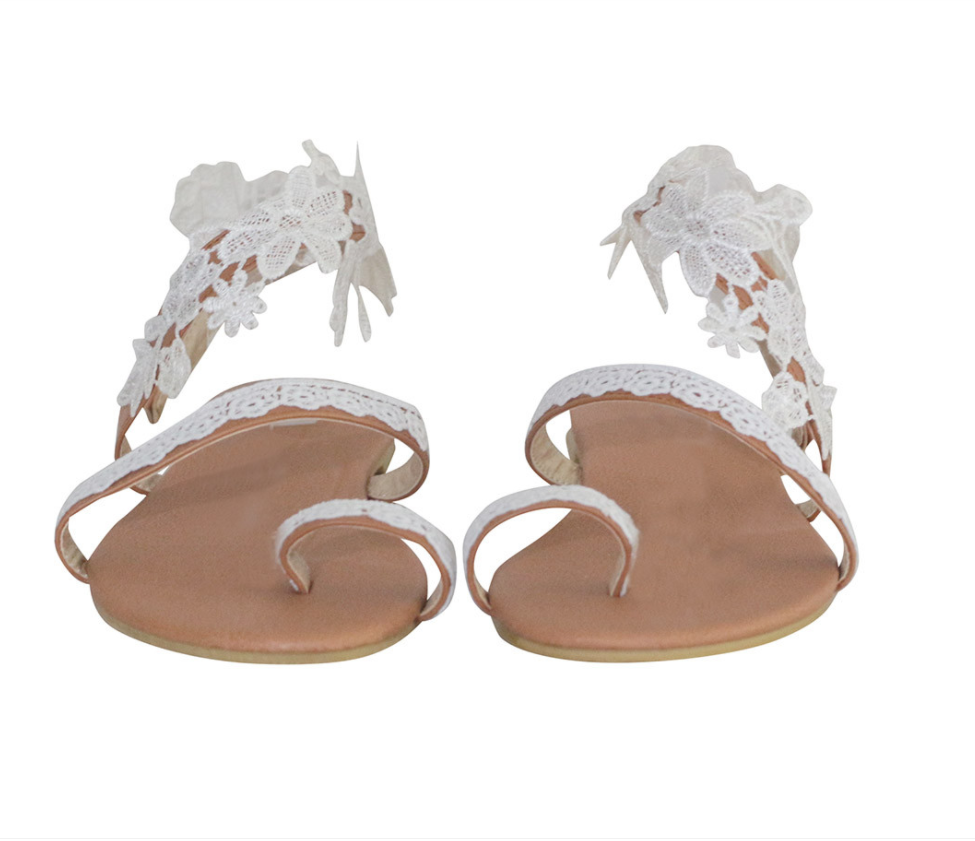 Flower lace sandals