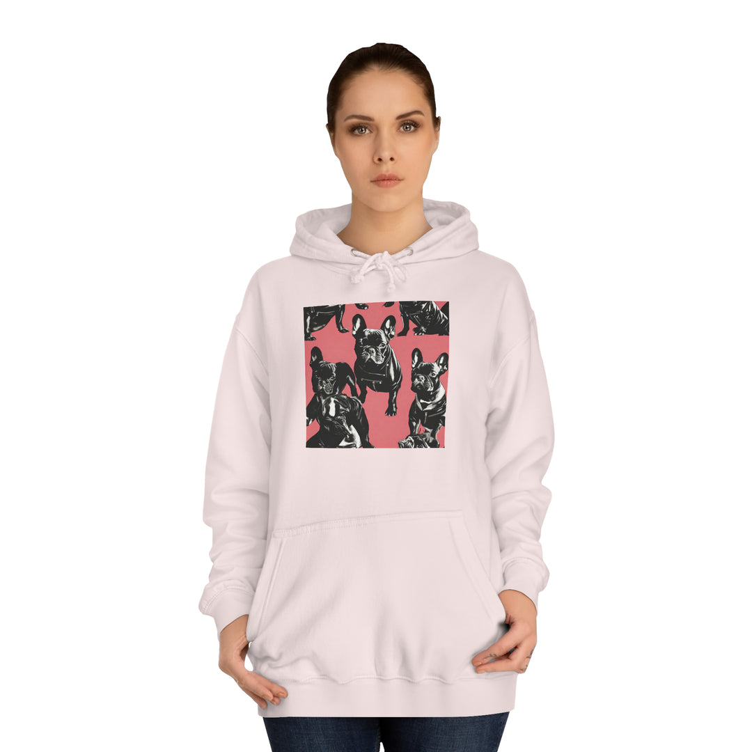 French Bulldog Warhol College Hoodie