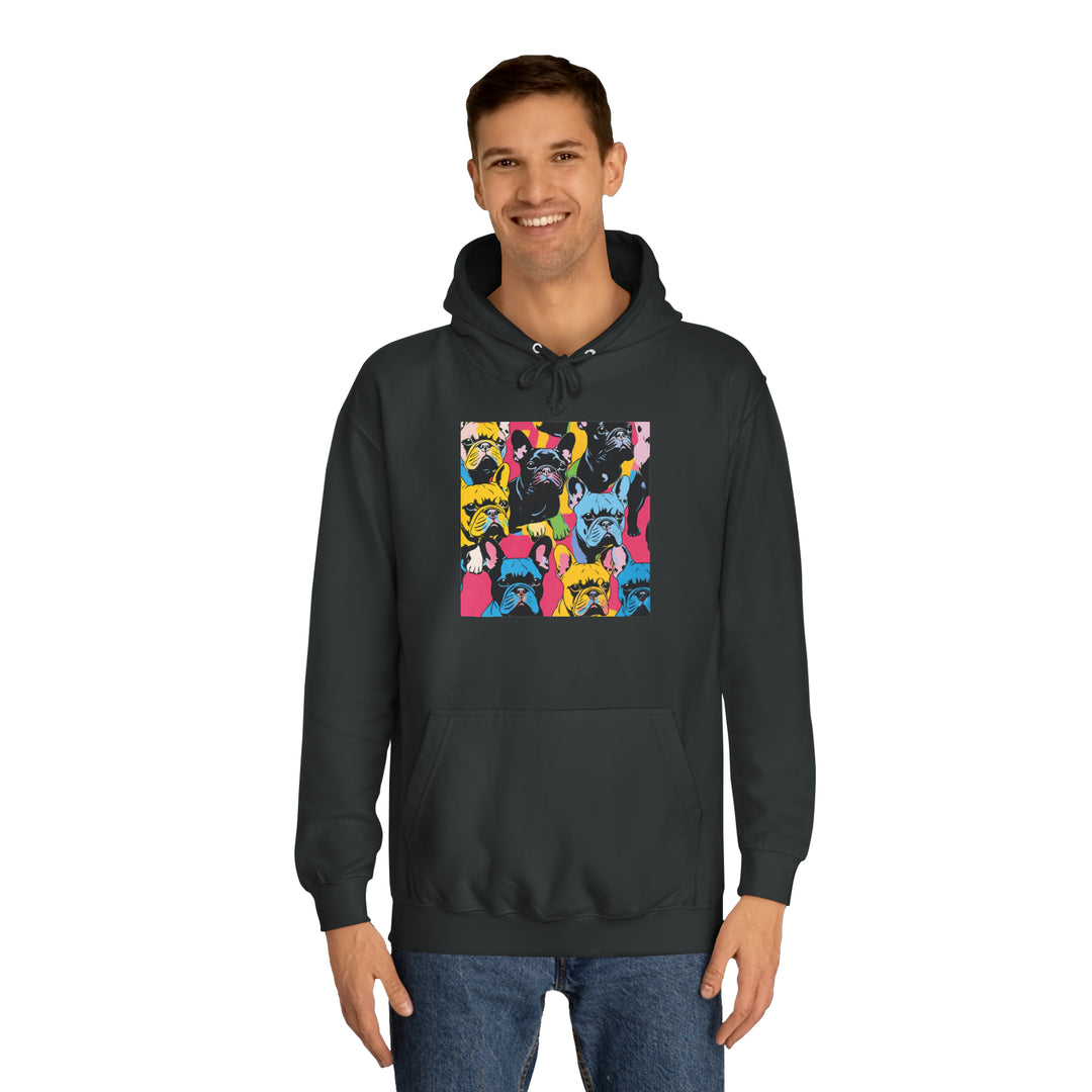 French Bulldog Warhol College Hoodie