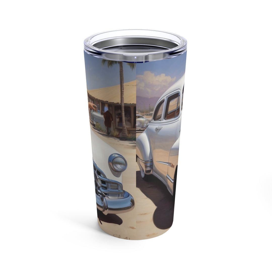 1948 Chevy Bomb Chicano Art Beach Babe Tumbler 20oz