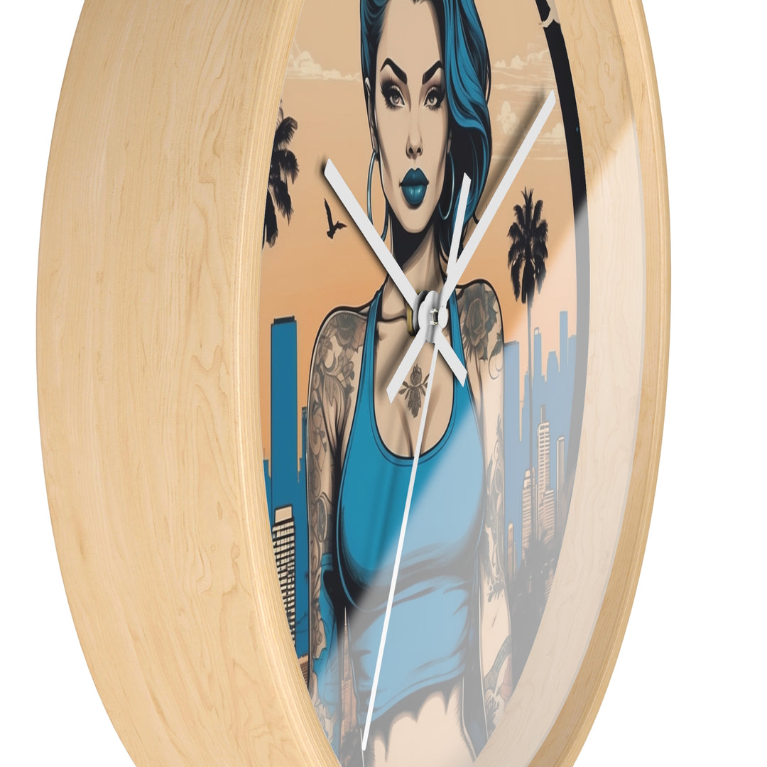 Chicana Minimalist Wall Clock