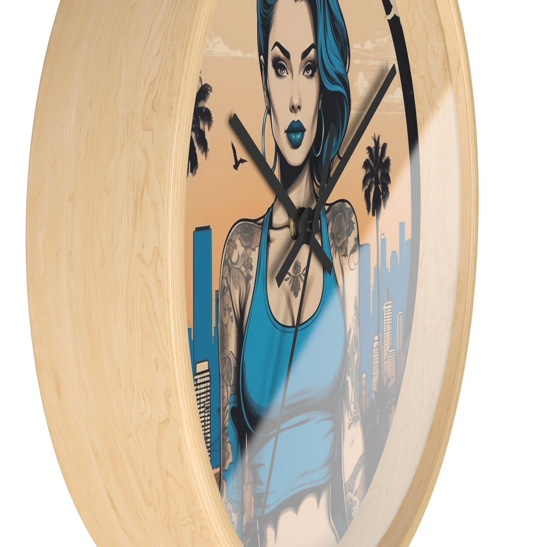 Chicana Minimalist Wall Clock