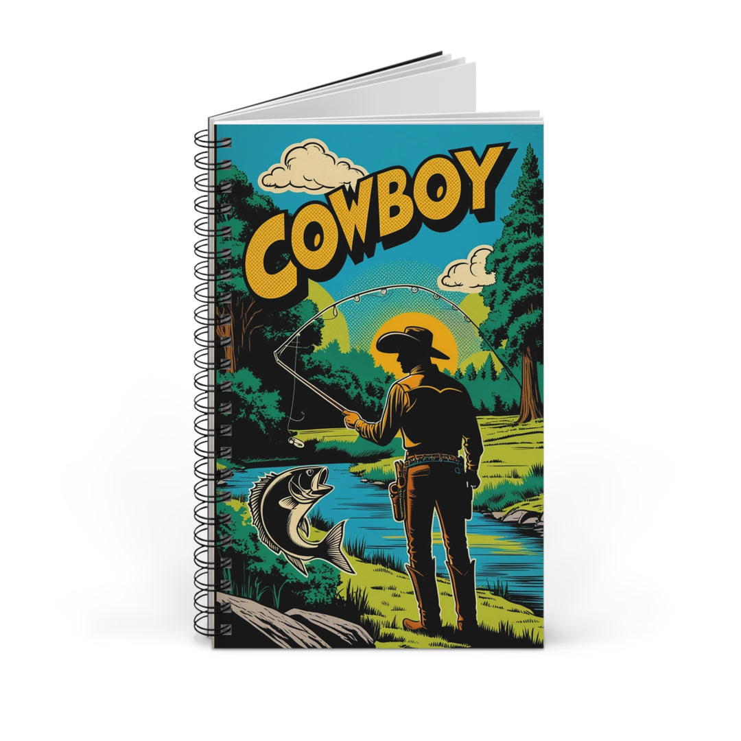 Cowboy Fishing Spiral Journal for Fishing Memories
