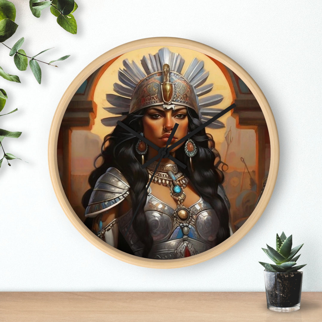 Aztec Princess Wall Clock