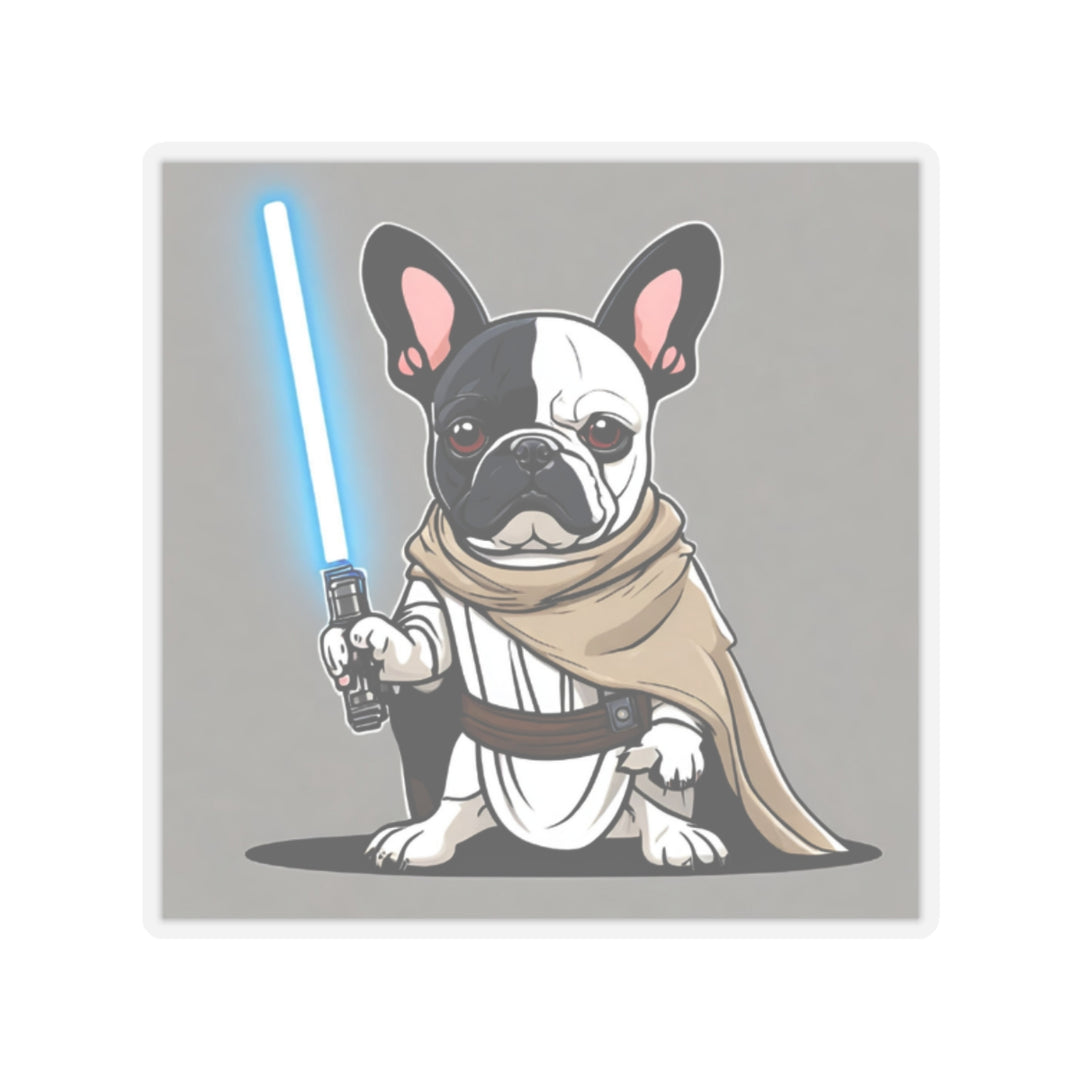 French Bulldog Jedi Knight Kiss-Cut Stickers