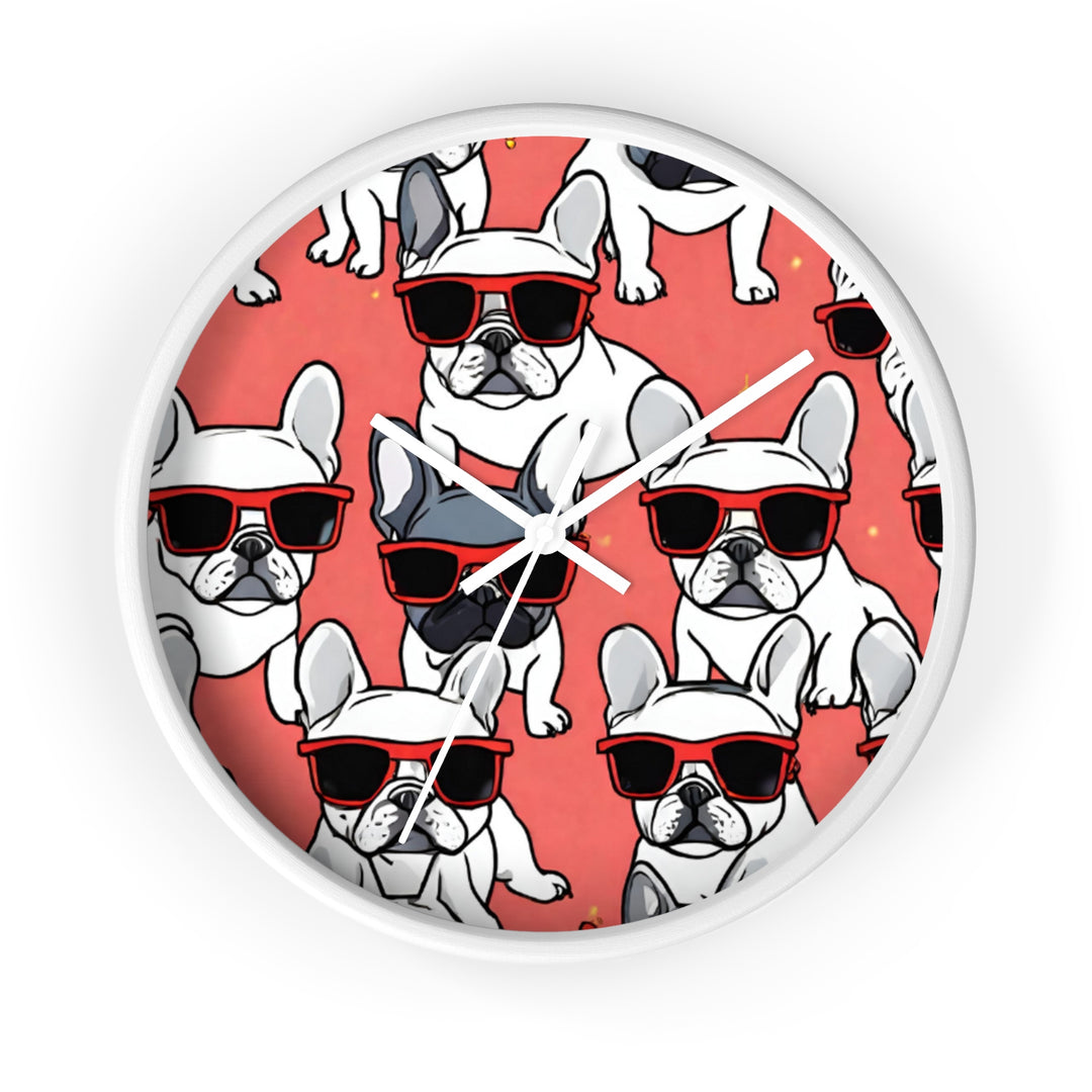 Frenchie Warhol Wall Clock