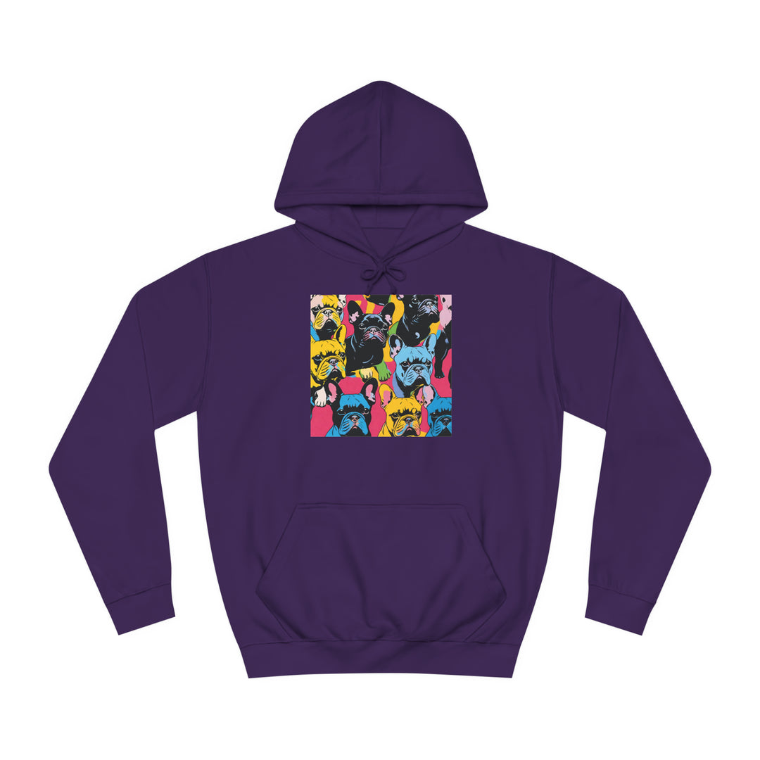 French Bulldog Warhol College Hoodie