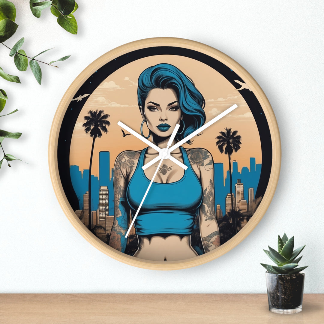 Chicana Minimalist Wall Clock