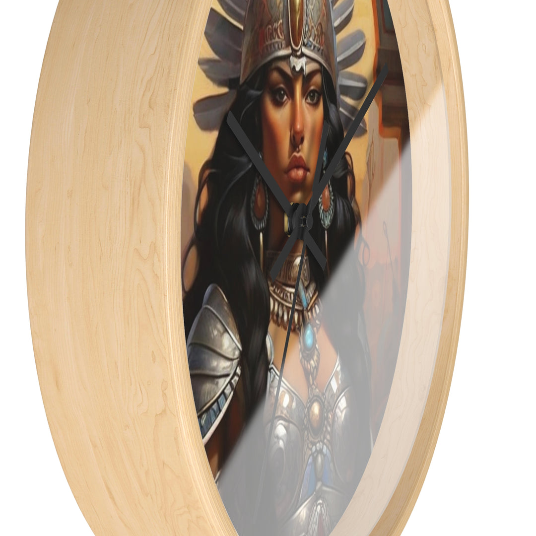 Aztec Princess Wall Clock