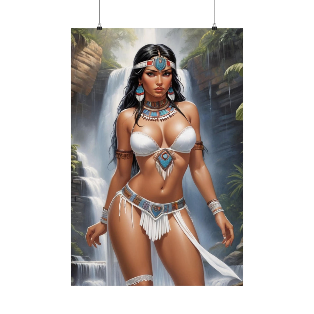 Aztec Princess Vertical Posters