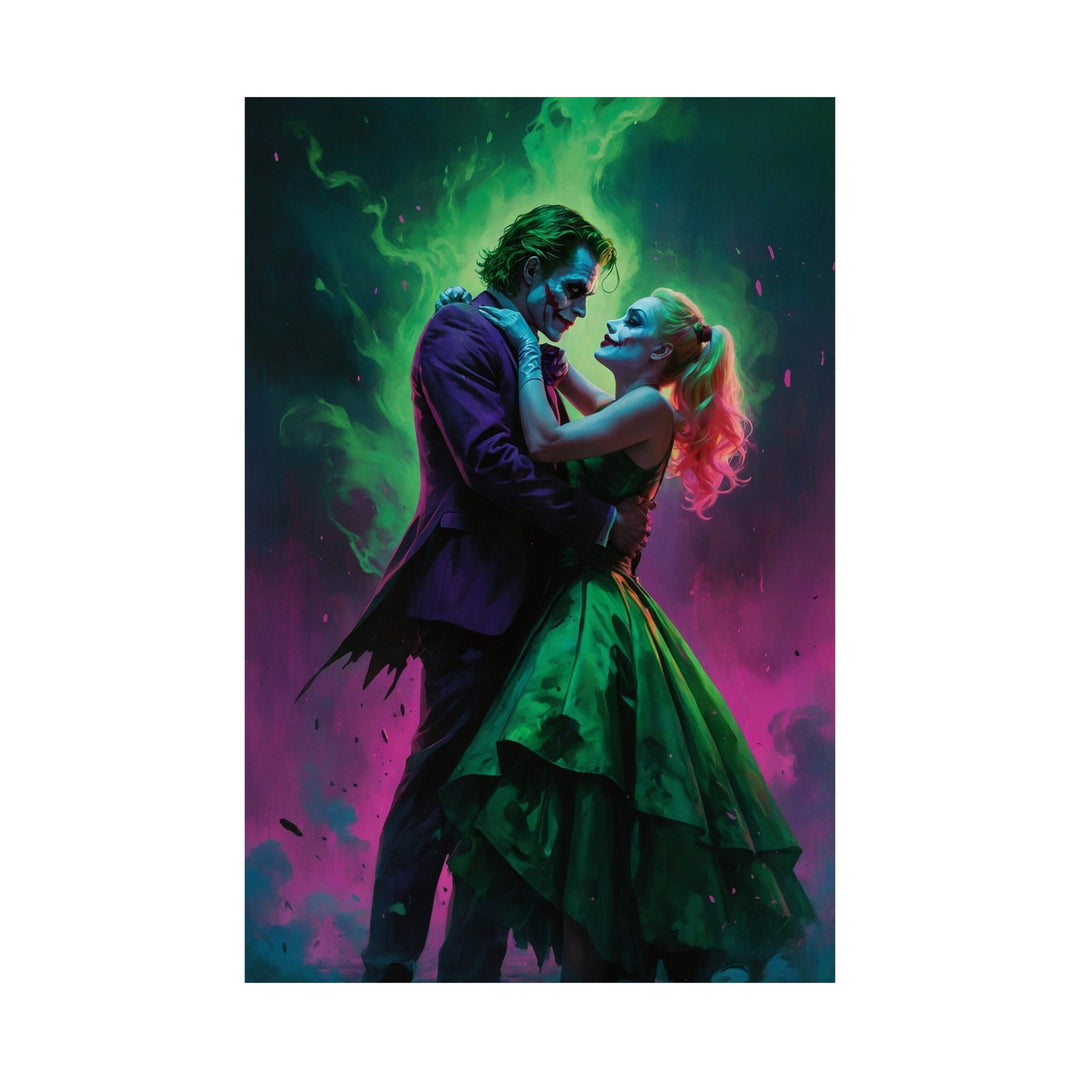 Joker & Harley Dancing Matte Vertical Posters