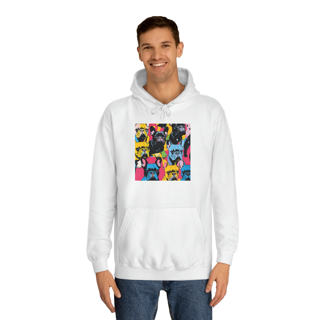 French Bulldog Warhol College Hoodie