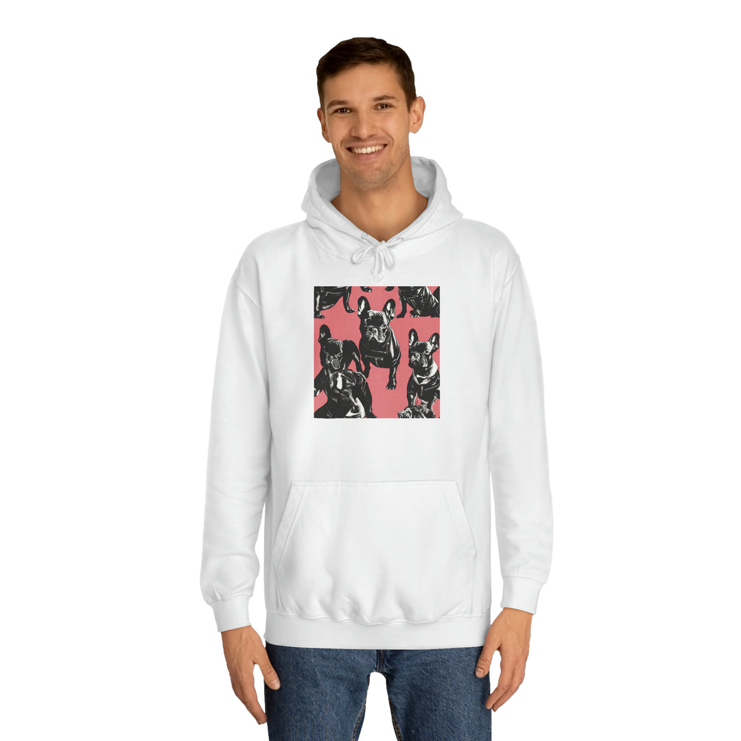 French Bulldog Warhol College Hoodie