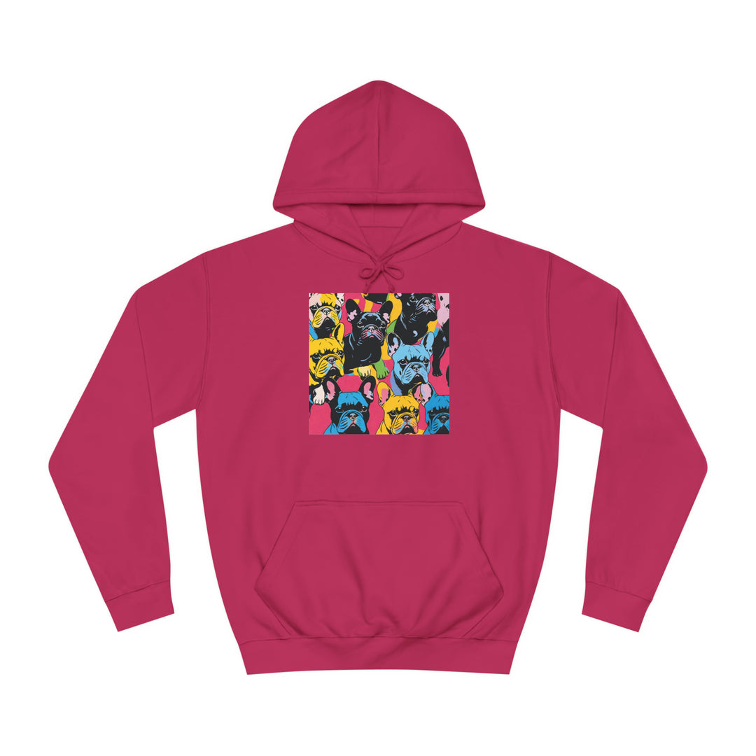 French Bulldog Warhol College Hoodie