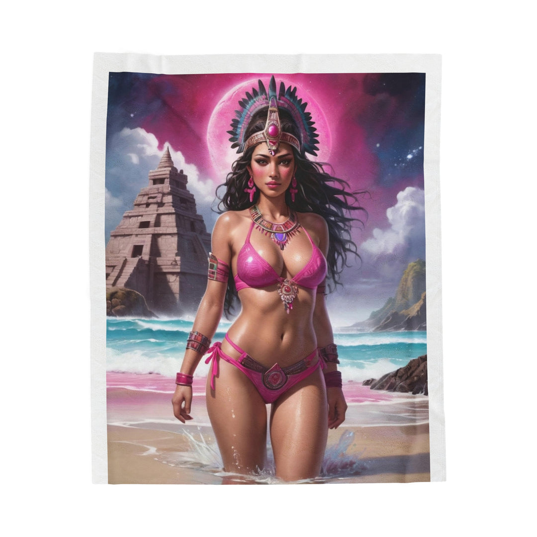 Aztec Princess Fantasy Blanket