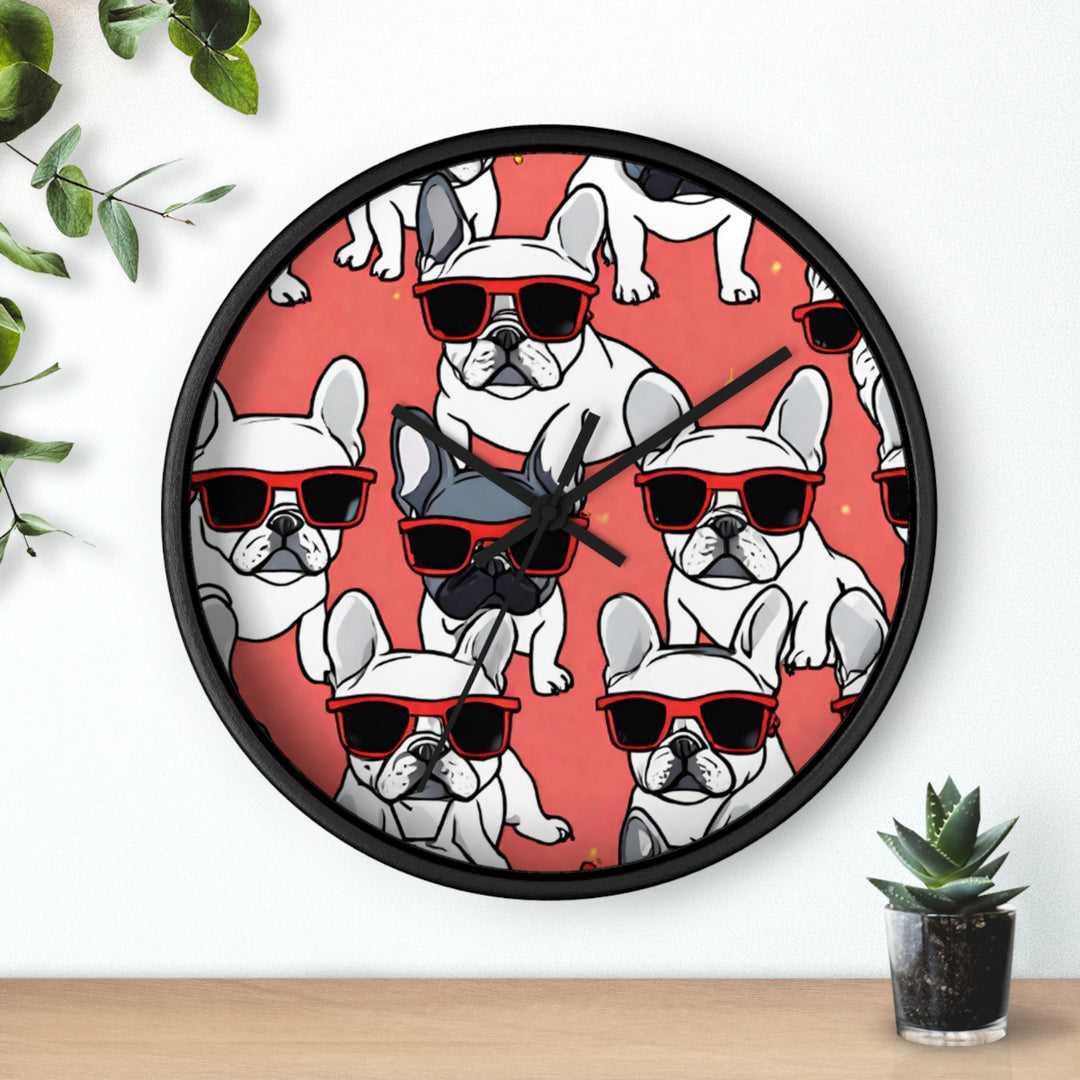 Frenchie Warhol Wall Clock