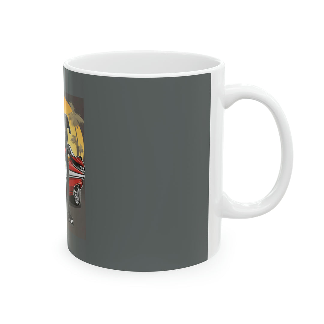 Pitbull Lowrider California Ceramic Mug 11oz