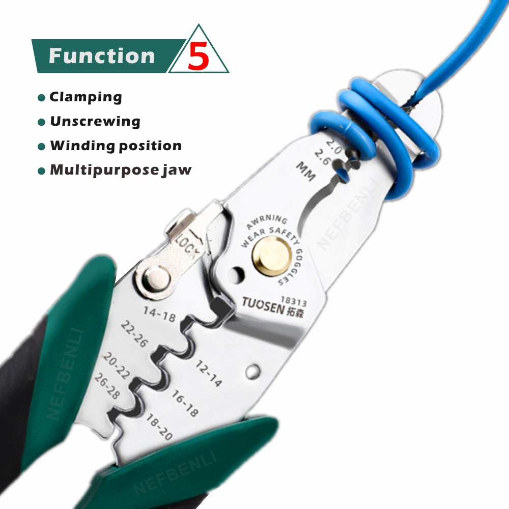 Wire Stripper Multifunctional Electrician Pliers Stainless Iron