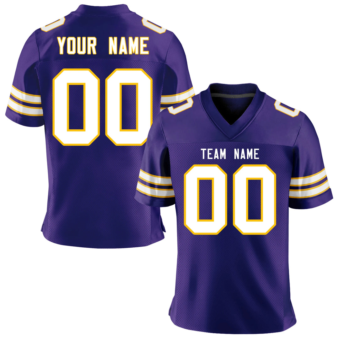 Custom American Football Jersey Team Name/Number Full Sublimate Football Game Training Stretch Soft Uniform for Men/Women/Youth